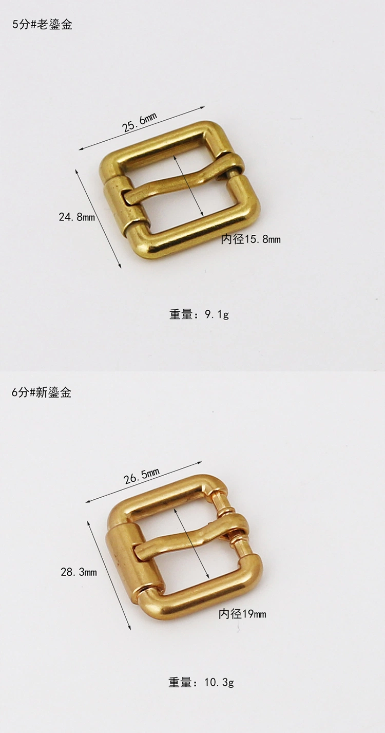 Zinc Alloy Metal Tri Slider Buckle Bag Shoulder Strap Adjuster Roller Slider Buckle